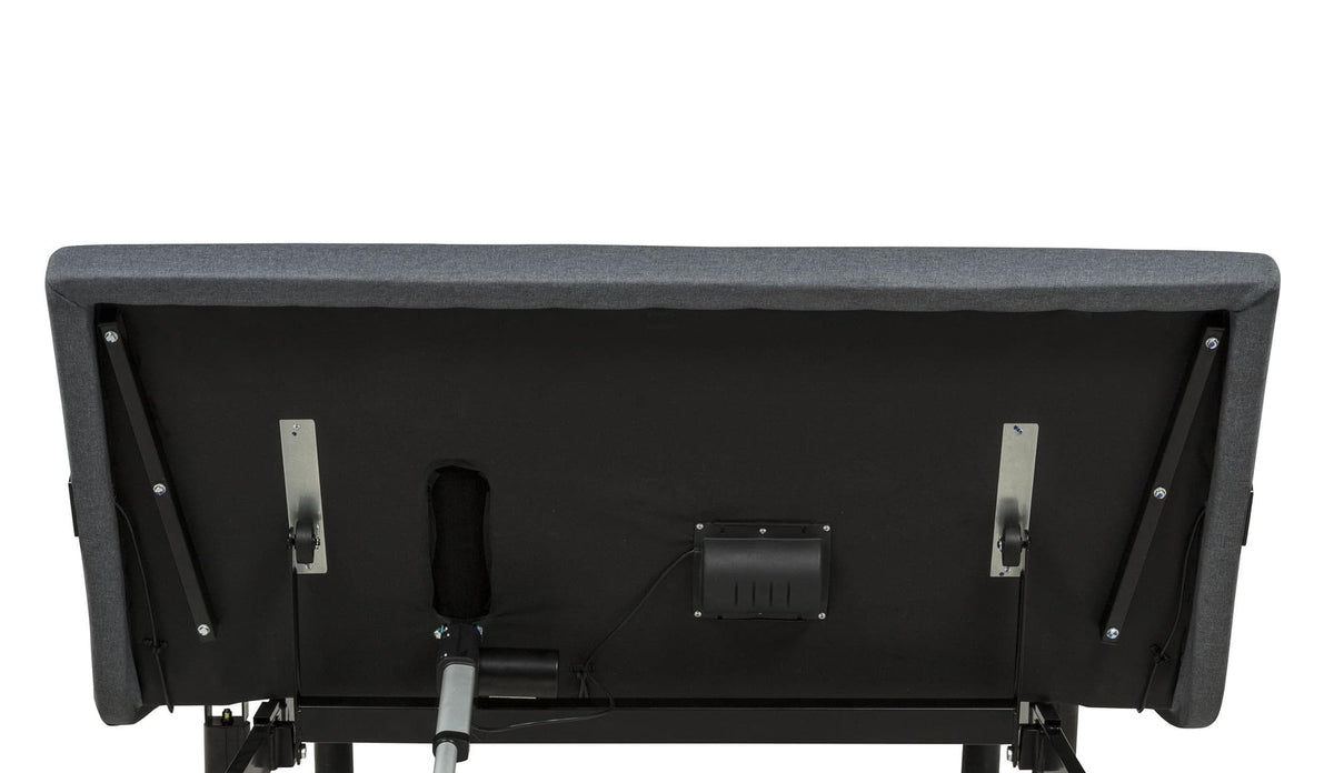 Weston Full Dual-Motor Massage Adjustable Bed Base in Black and Grey — product image 11