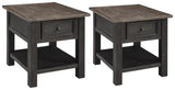 Tyler Grayish Brown Black Creek 2 End Tables — product image 2