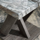 Weathered Gray Faux Marble 3-Piece Coffee Table Set — product image 3