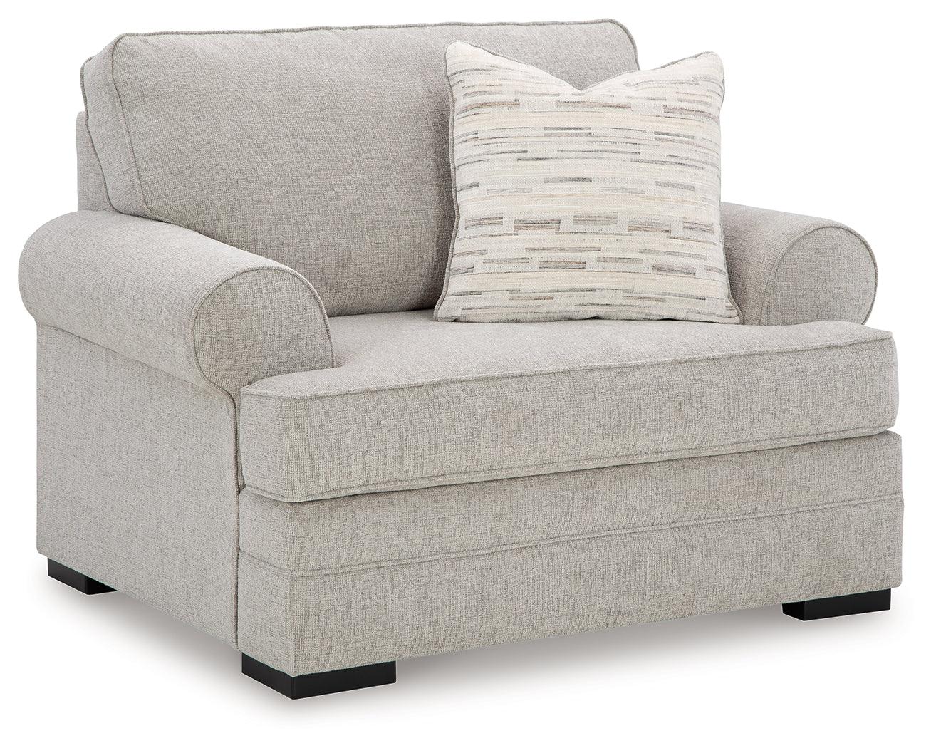 Eastonbridge Shadow Chenille Oversized Chair side angle