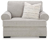 Eastonbridge Shadow Chenille Oversized Chair close-up of fabric and cushions
