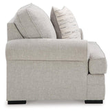 Eastonbridge Shadow Chenille Oversized Chair accent pillow detail