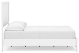 Binterglen White Full Panel Bed — side view