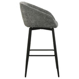Rainer Charcoal Fabric Upholstered Swivel Bar Chair Set of 2 — product image 8