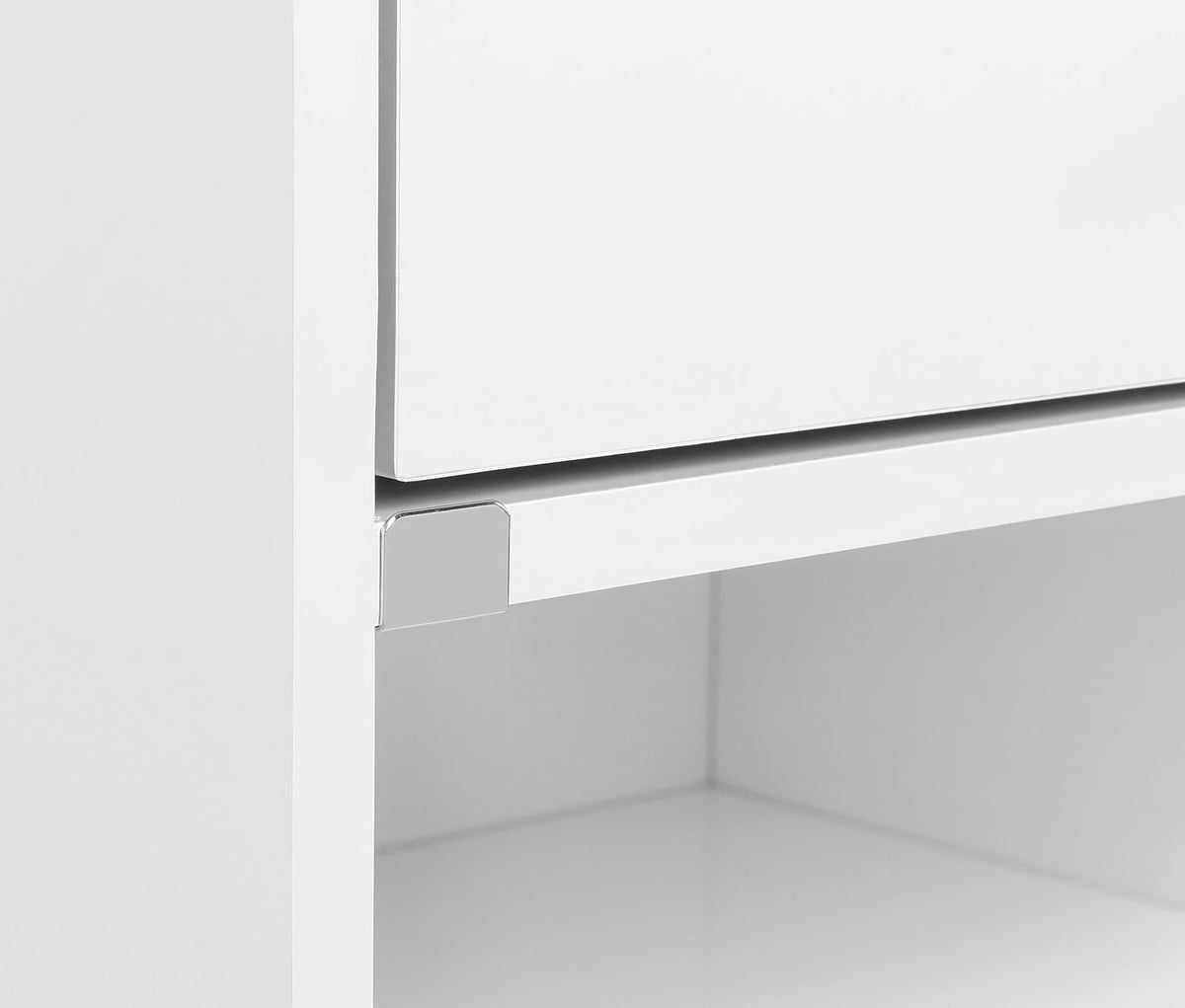 Furda White High Gloss 2-Drawer LED Nightstand with Speaker — product image 9