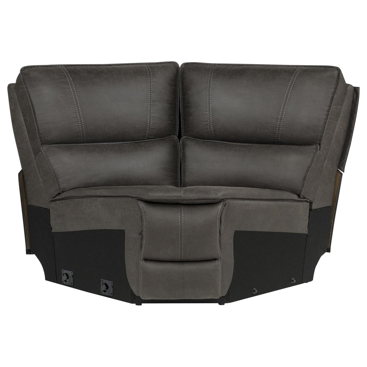 Marcell 6-Piece L-Shaped Power Reclining Sectional with Console Grey — product image 10