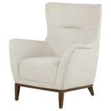 Catala Ivory and Coffee Upholstered High Back Accent Chair — product image 4