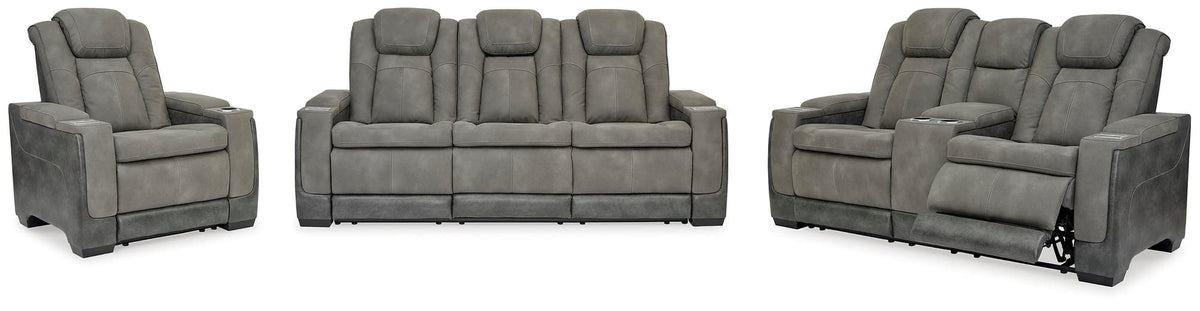 Next-Gen Slate DuraPella Sofa, Loveseat and Recliner Set — product image 2