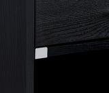 Furda 2-Drawer LED Nightstand Bedside Table with Speaker Black Ash — product image 9