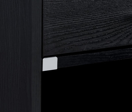 Furda 2-Drawer LED Nightstand Bedside Table with Speaker Black Ash — product image 9