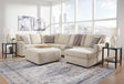 Edenfield Linen 3-Piece Sectional with Ottoman - image 1