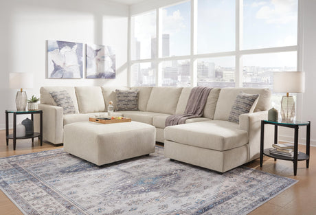 Edenfield Linen 3-Piece Sectional with Ottoman - image 1
