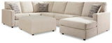 Edenfield Linen 3-Piece Sectional with Ottoman - image 3