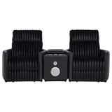 Madden 3-piece Corduroy Upholstered Manual Theater Seating Black — product image 5