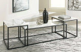 Gray and Black 46-Inch Coffee Table Set — product view