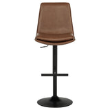 Eldridge Faux Leather Upholstered Adjustable Bar Stool Coffee — product image 4