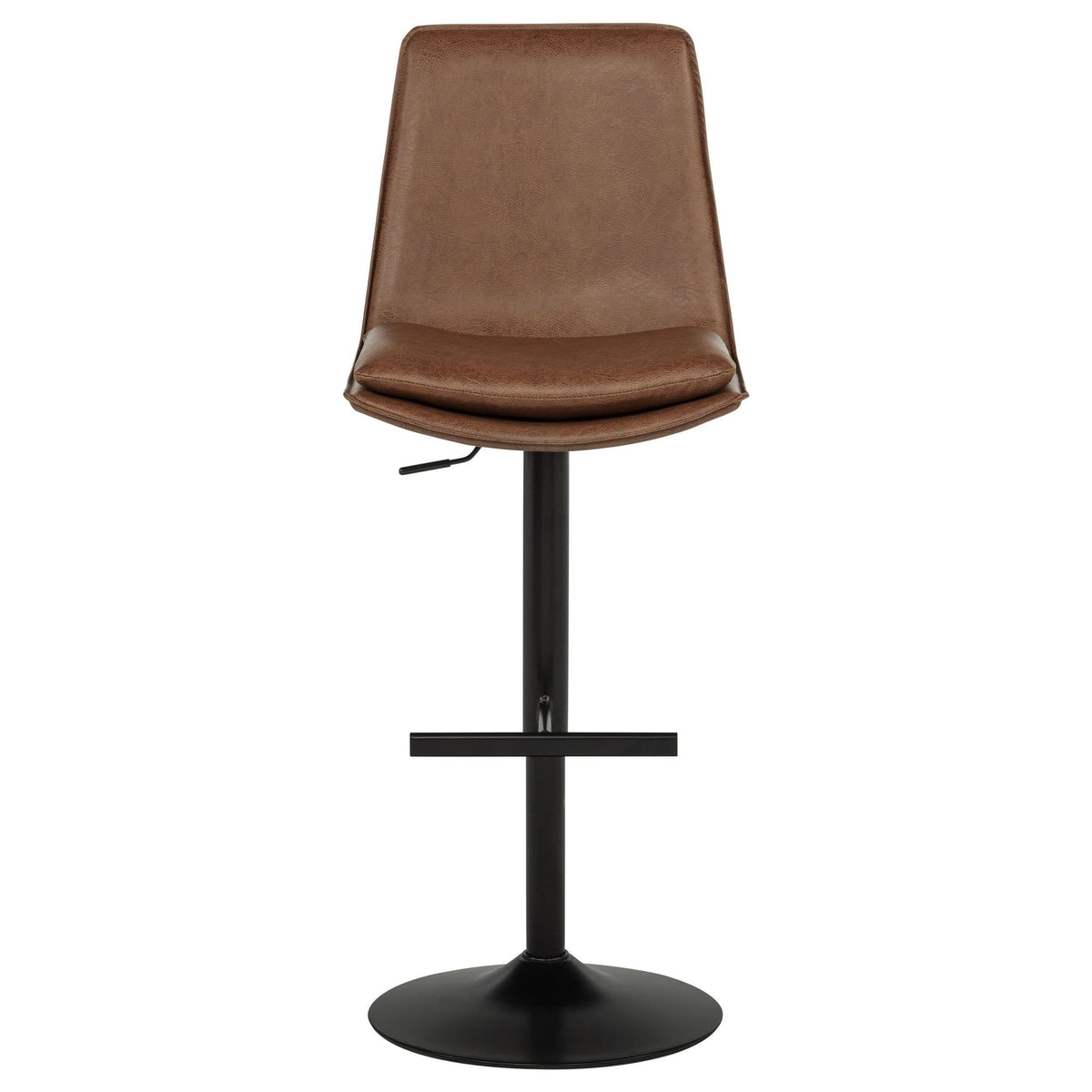Eldridge Faux Leather Upholstered Adjustable Bar Stool Coffee — product image 4