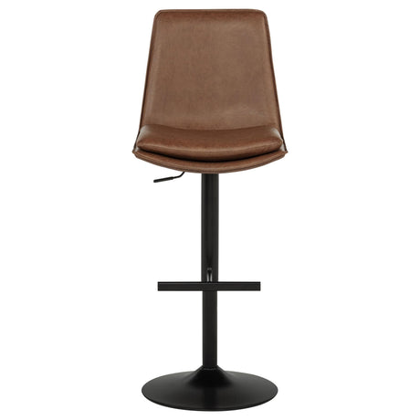 Eldridge Faux Leather Upholstered Adjustable Bar Stool Coffee — product image 4