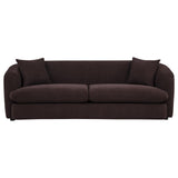 Delroy 3-Seat Stationary Sofa in Aubergine Polyester — product image 2