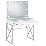Vanity set assembled in bright room setting