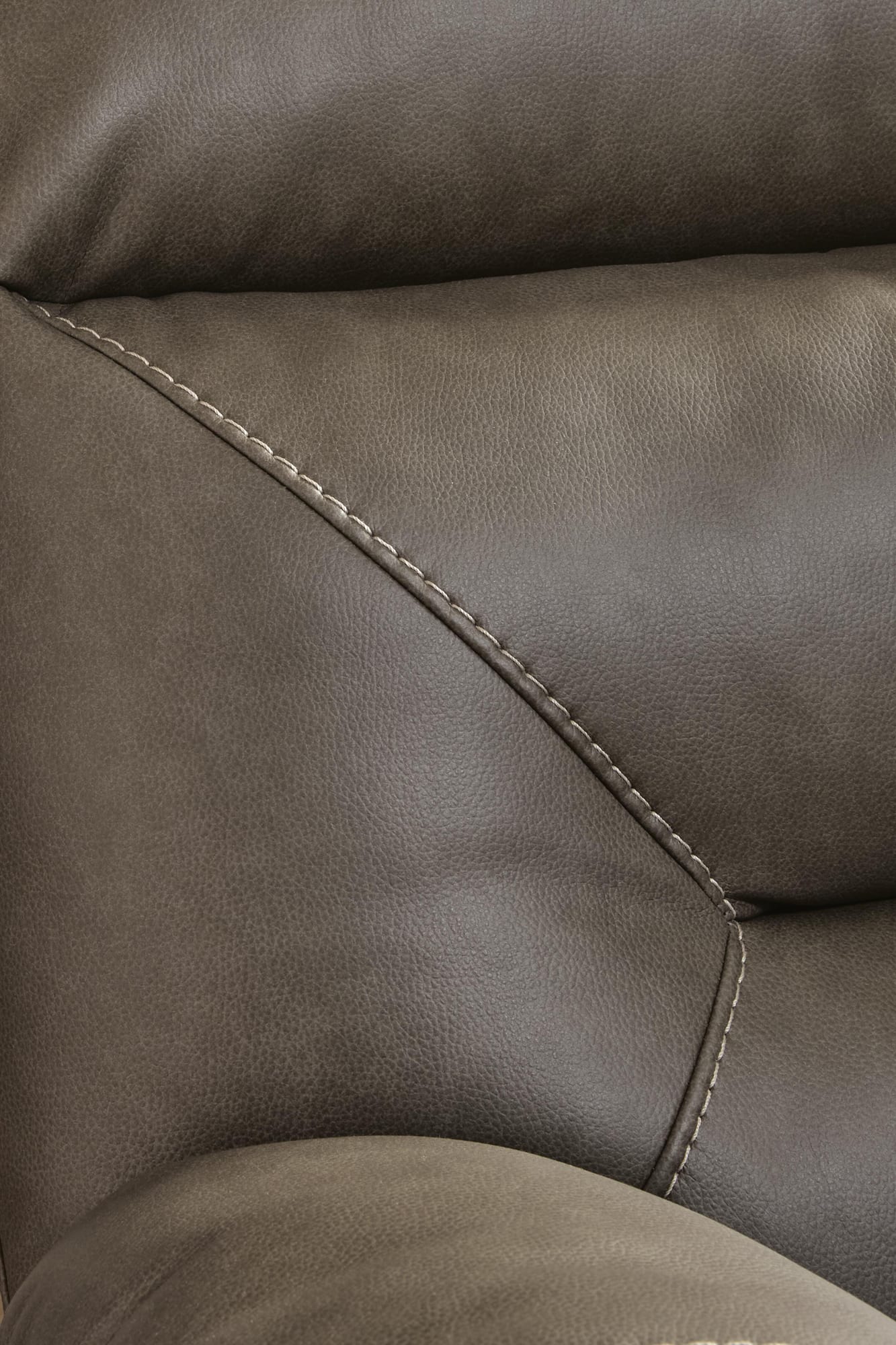 Elksworth Ash Faux Leather Recliner from Decor Furniture