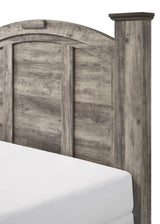 main view of Ella Mae Gray Poster Panel Bedroom Set bed