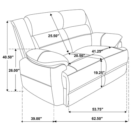 Ellington loveseat cushion spring system close-up