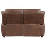 Ellington Upholstered Padded Arm Loveseat Dark Brown 508282 [ETA: 4/11/2024] - Ella Furniture