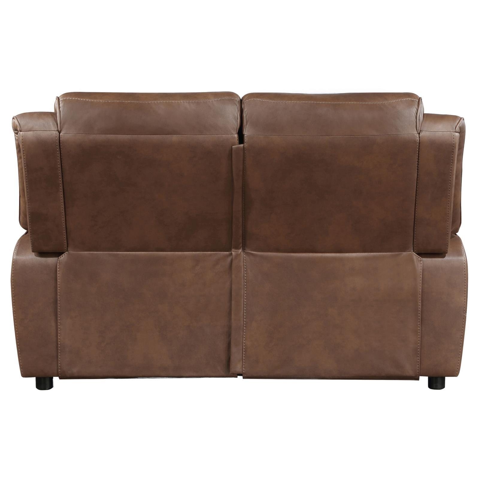 Ellington Upholstered Padded Arm Loveseat Dark Brown 508282 [ETA: 4/11/2024] - Ella Furniture