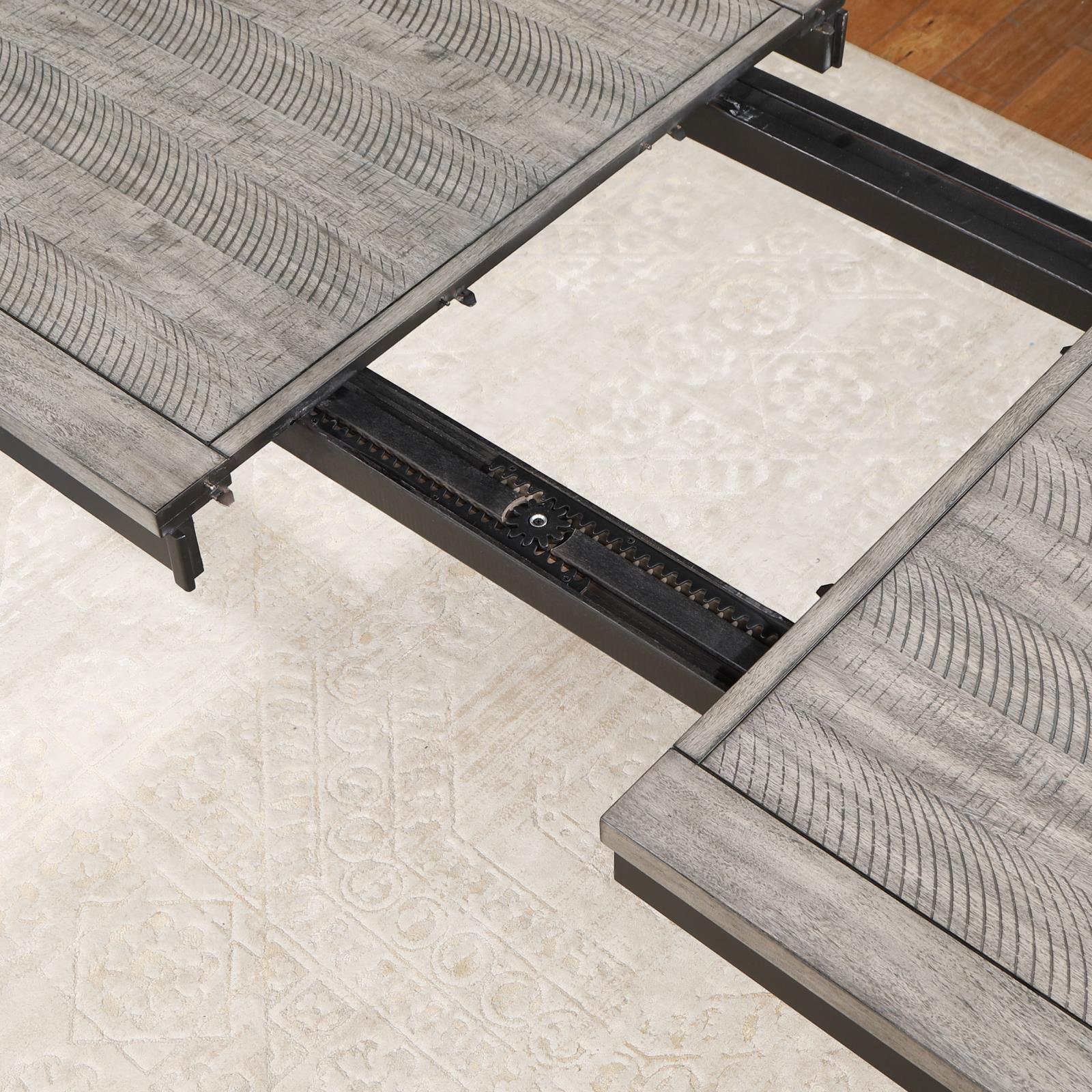 Elodie dining table fully extended to 78 inches