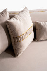 Elysium Sofa, Loveseat, and Chair Set with Sculptural Curved Silhouettes view 17
