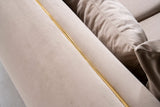 Elysium Sofa, Loveseat, and Chair Set with Sculptural Curved Silhouettes view 18