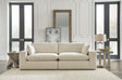 Elyza Linen 2-Piece Sectional with Ottoman - image 1