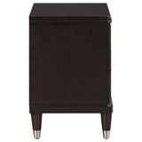 Top surface of Emberlyn nightstand with trim detail