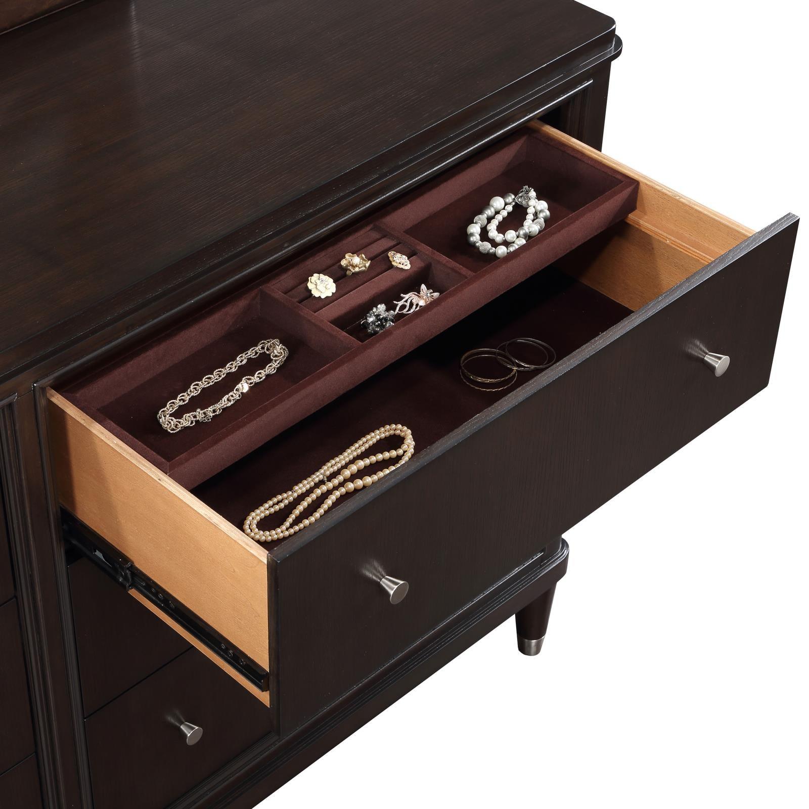 Full dresser front view with all drawers closed