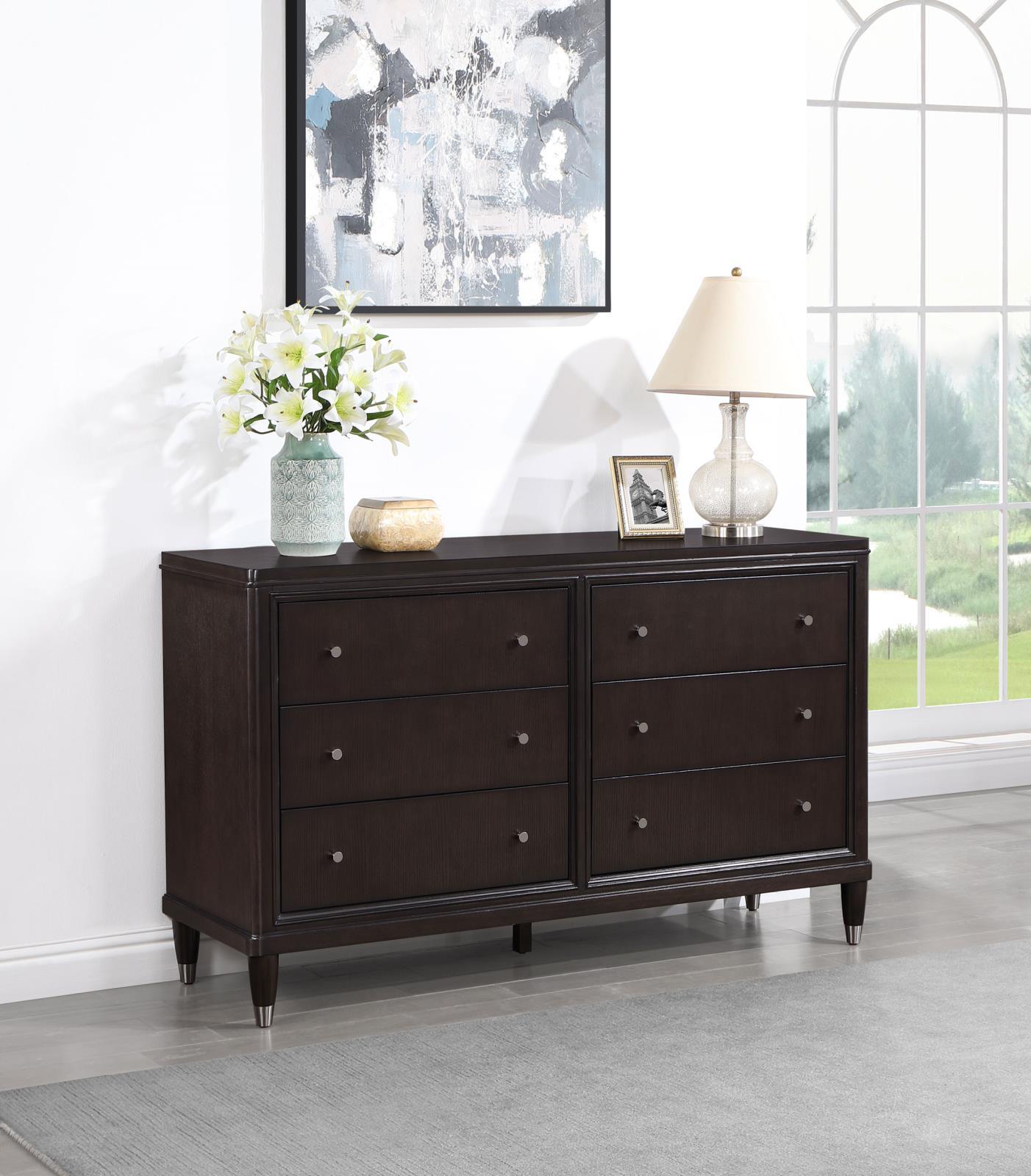 Close-up of drawer detail with metal knob