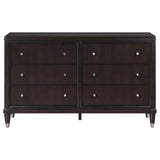 Top right drawer open showing felt-lined jewelry tray