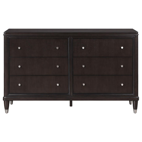 Top right drawer open showing felt-lined jewelry tray