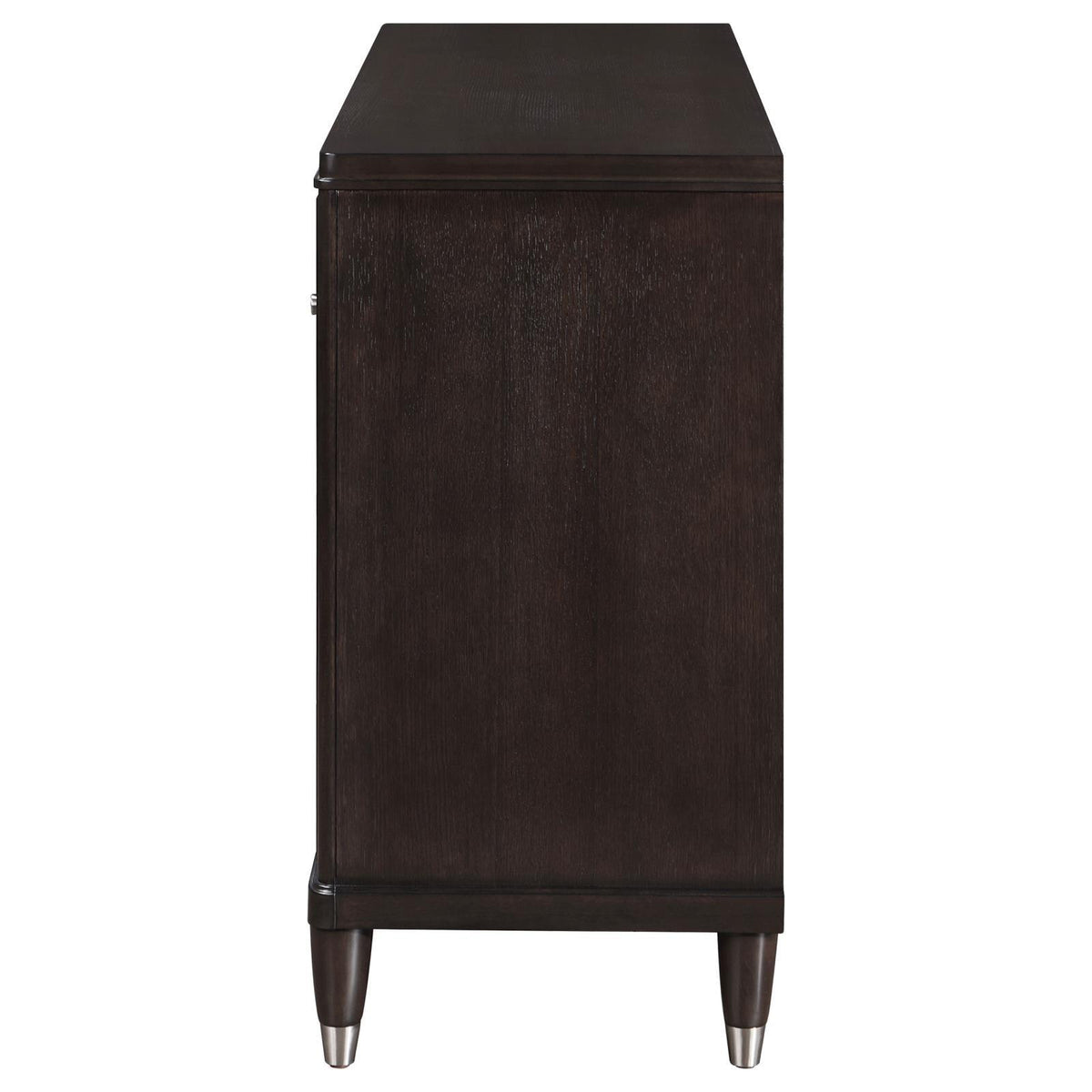 Side view of Emberlyn dresser showing overall finish