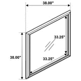 Emberlyn Dresser Mirror showing beveled edge