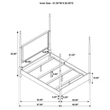 Iron accent detail on tall tapering post
