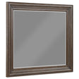 Emmett rectangular walnut dresser mirror angled view
