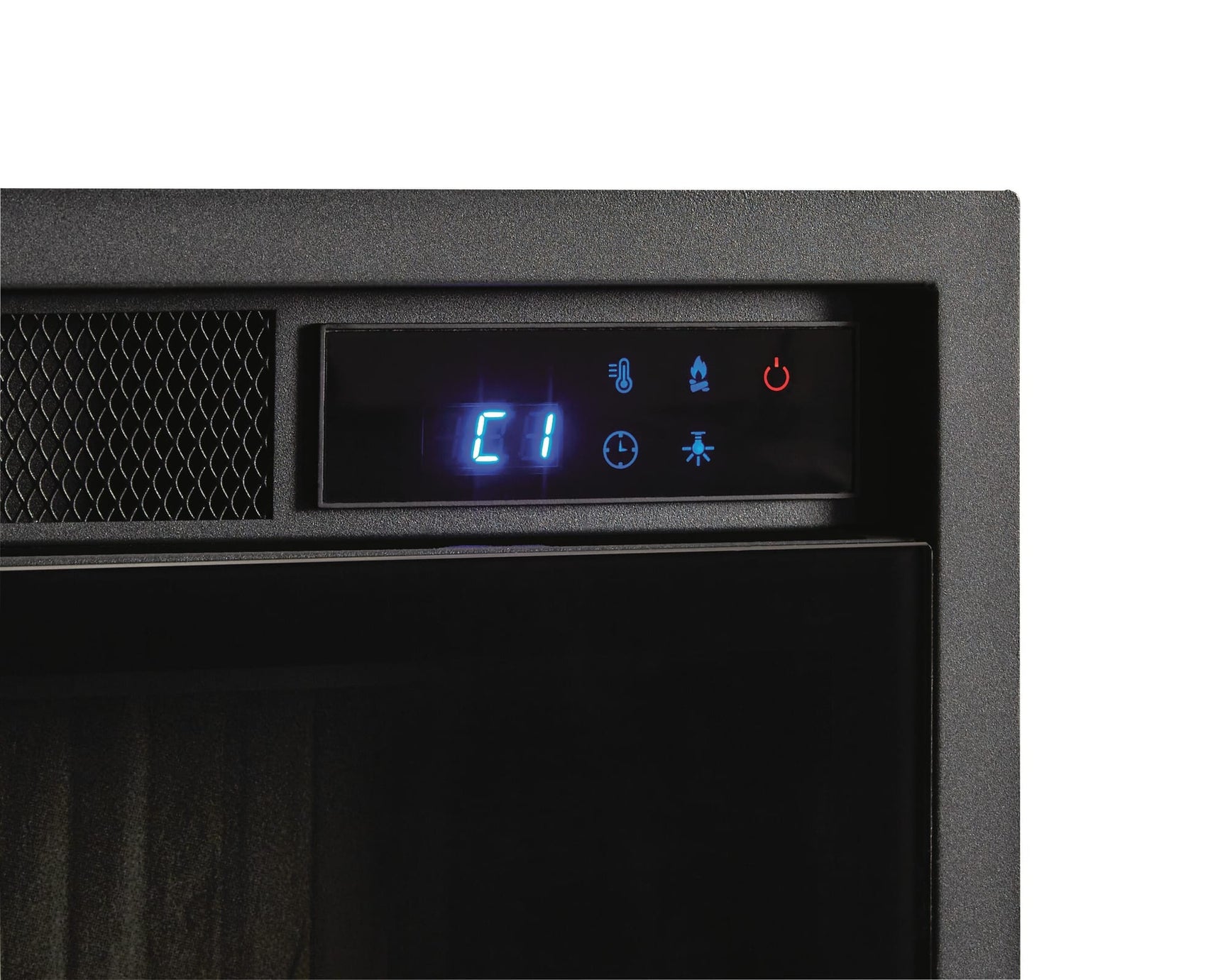 Entertainment Accessories Black Fireplace Insert from Decor Furniture