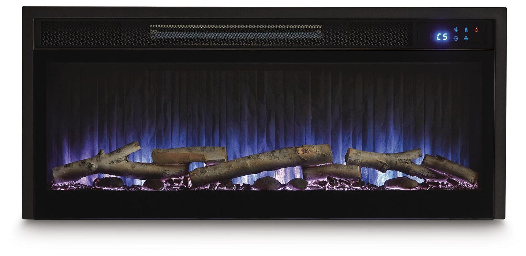 Entertainment Accessories Black Fireplace Insert view 6