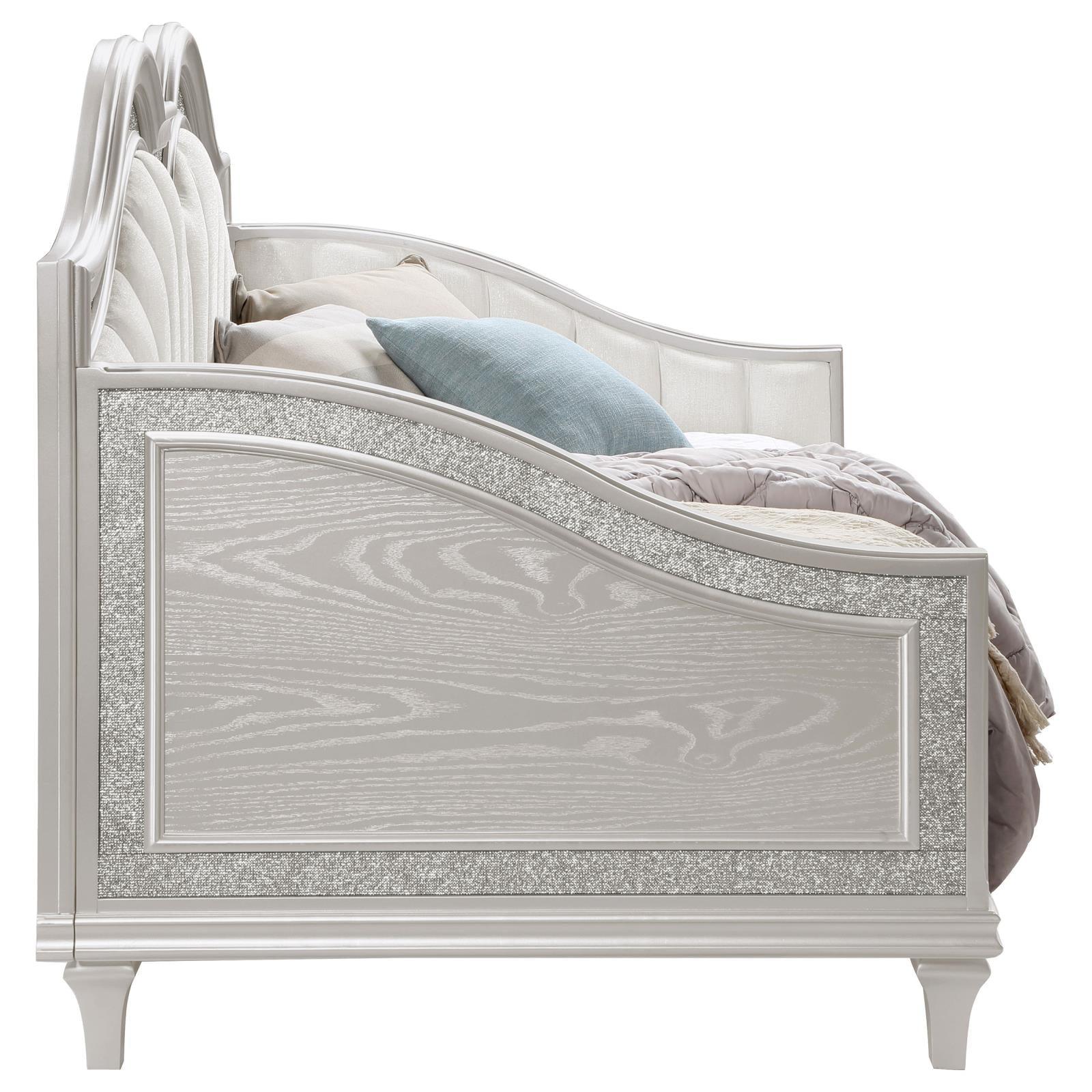 Sturdy poplar wood frame visible in daybed base