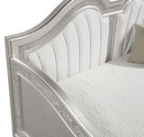 Silver faux diamond trim highlighting elegance