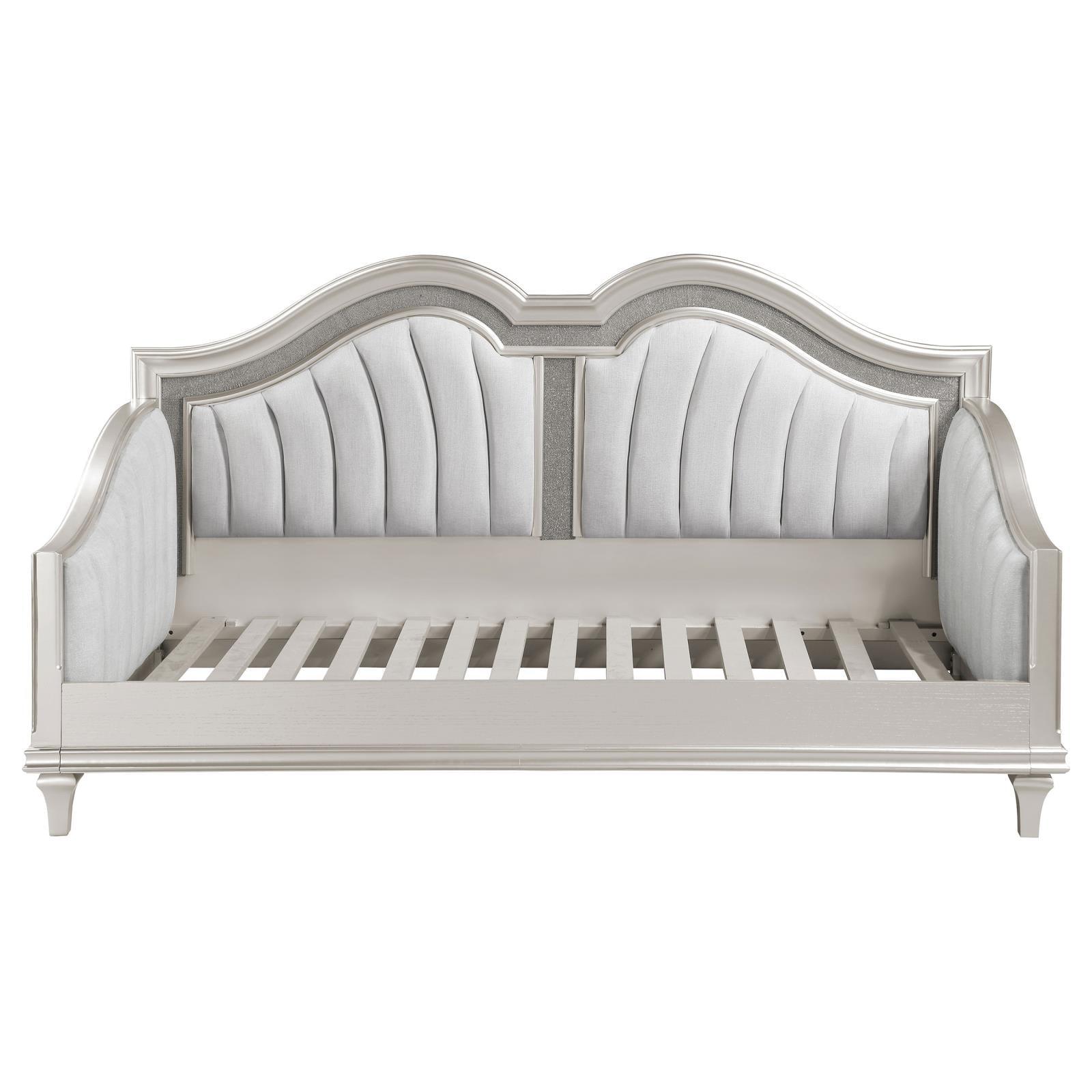 Front view showcasing the full length of the Evangeline twin daybed
