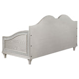 Side profile of the Evangeline twin daybed showing height and width