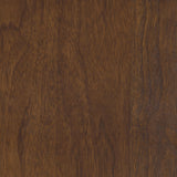 Everton Round 53-inch Wood Dining Table Dark Walnut edge detail