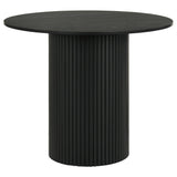 Hamlyn 5-Piece Round Wood Counter Height Dining Set in Grey and Black — product image 3